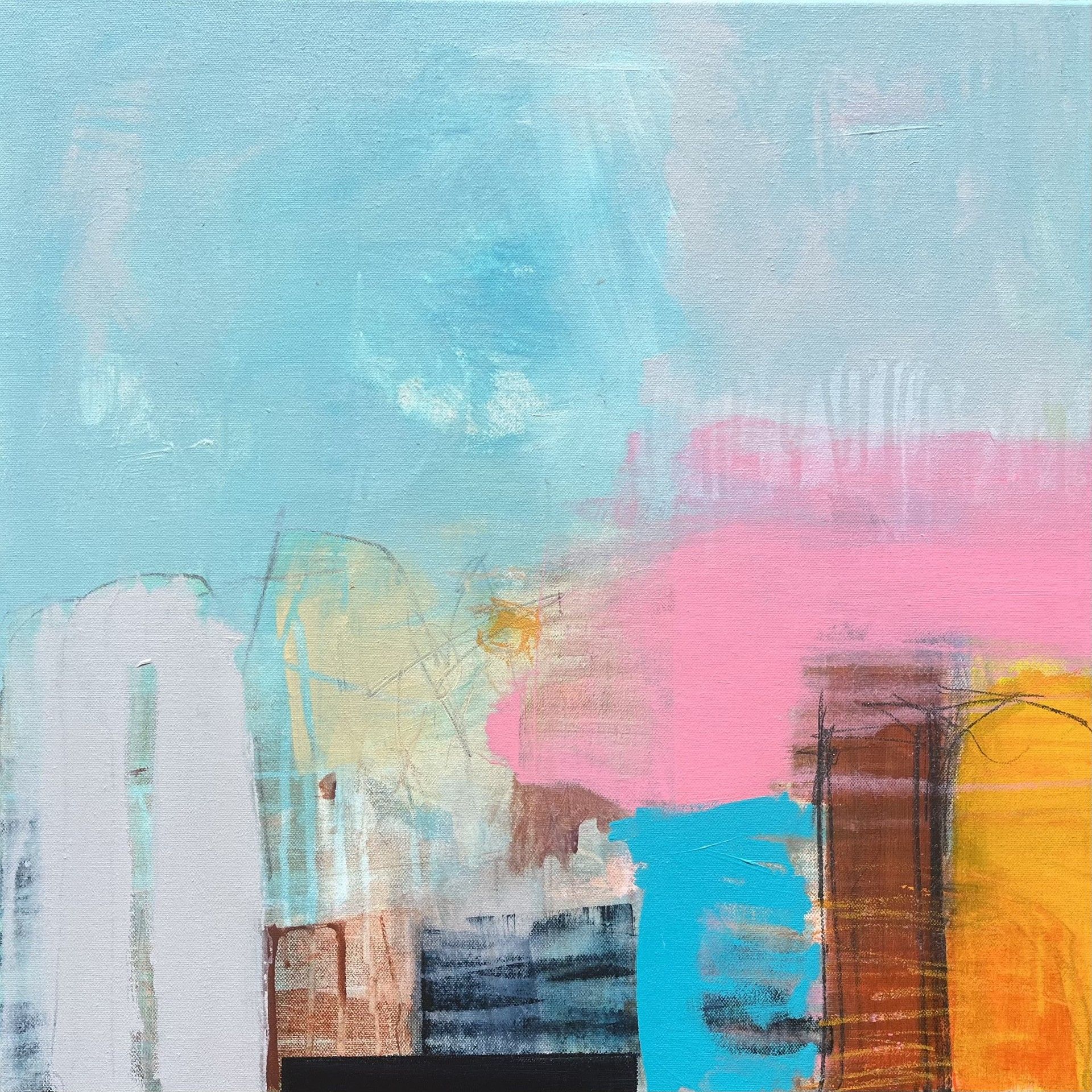 Of Sunset on a Mountain Peak